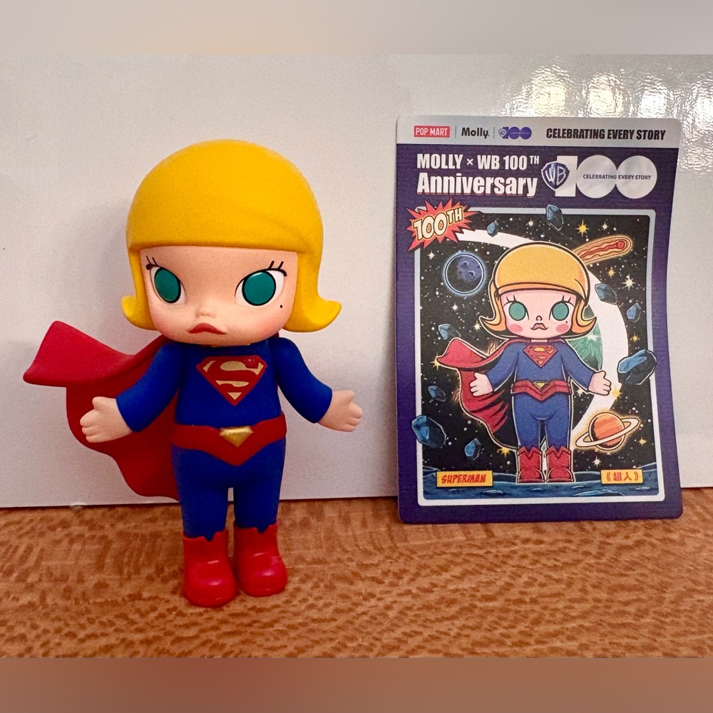 Pop Mart collab with Warner Brothers featuring Molly as Supergirl! - Picture 5 of 11